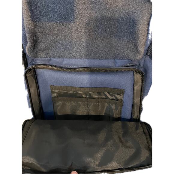 Highland Tactical Blue Canvas Backpack L 36L - Picture 3 of 5